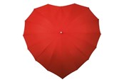 Vapaa-aika & Matkailu - Impliva umbrella heart-shaped 110 cm polyester red - LR-8-8027