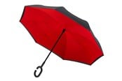 Vapaa-aika & Matkailu - Impliva RU-6 Inside Out Umbrella 107 cm - Red - RU-6-PMS BLACK 6C/PMS 199C