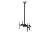 Seinäkiinnitys, AV-kiinnikkeet & AV-kalusteet - Deltaco ARM-0404 Office Telescopic Double TV Ceiling Mount - Max 45 kg - recommended for 70" - ARM-0404