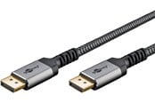 Näyttökaapeli - Pro Displayport 1.4 Sleeved - 1m - Musta - HDMI1.4SL1