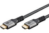 Näyttökaapeli - Pro HDMI 2.1 Sleeved - 5m - Musta - HDMI2.1SL5