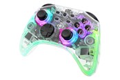 Pelit - lisävarusteet - Deltaco Transparent RGB - Wireless Controller - Android - GAM-149-T