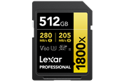 Muistikortti - Lexar Professional Gold 1800x SD - 280MB/s - 512GB - LSD1800512G-BNNNG