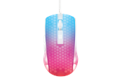 Hiiret - Deltaco GAMING DM310 Transparent RGB Ultralight Wired - Pelihiiri - 6 painiketta - Valkoinen - GAM-144-W