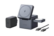Puhelin - Adapterit & Laturit - Anker 3-in-1 15W Cube with MagSafe - Grey - Y1811G11