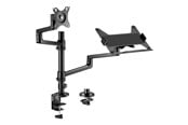 Näytön kiinnitys - Gembird Monitor Arm & Notebook Tray - 1 x monitor 17"-32" & 1 x notebook 17.3" - MA-DA-04