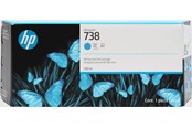 Mustepatruunat, värikasetit ja lisävarusteet - HP 738 / 676M6A - Cyan Ink - 676M6A