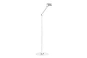 Näytön kiinnitys - Deltaco Universal floor stand with adjustable arm tablets and phones from 4.7 to 12.9" white - ARM-0561