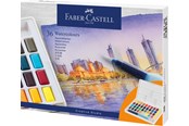 Kirjoitus- ja piirustustarvikkeet - Faber-Castell Watercolours in pans 36ct set - 169736