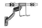 Näytön kiinnitys - Gembird Adjustable wall 2-display mounting arm - MA-WA2-02