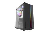 Kotelot - Darkflash DK151 LED with 3 fan (black) - Kotelot - Musta - DK151 Black