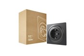 Smart Home - Älykoti - Fibaro Walli Outlet N type F Anthracite - FGWSONF-011-8
