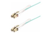 Verkkokaapelit - StarTech.com 4m (13ft) LC to LC (UPC) OM4 Multimode Fiber Optic Cable - patch cable - 4 m - aqua - Vihreä - 4m - 450FBLCLC4PP