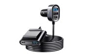 Puhelin - Adapterit & Laturit - Joyroom Car charger JOYROOM JR-CL05 72W (black) - JR-CL05