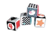 Vauva- ja taaperolelut - Clementoni First Months - Soft Blocks Black/White - 17321