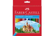 Kirjoitus- ja piirustustarvikkeet - Faber-Castell Colour pencil Castle hexagonal box of 24 - 120124