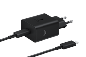 Puhelin - Adapterit & Laturit - Samsung 45W USB-C Power Adapter (incl. cable) - Black - EP-T4511XBEGEU