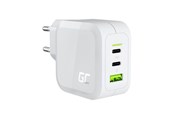 Puhelin - Adapterit & Laturit - Green Cell PowerGaN charger 1x USB-A 2x USB-C 3.25 A - CHARGC08W