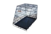 Koirat - Active Canis Matkakäyttöön koiran vino autohäkki L75 W47 H56 cm Musta - T6877