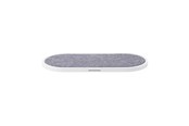 Puhelin - Adapterit & Laturit - GEAR Wireless Dual QI Charger USB-C Port 2x10W White with Grey Textile - 665101