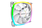 Kotelotuuletin - Montech AX140 PWM WH - Kotelotuuletin - 140mm - Valkoinen, RGB-valolla - 28 dBA - AX140 PWM WH