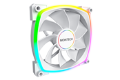 Kotelotuuletin - Montech RX140 PWM WH - Reverse - Kotelotuuletin - 140mm - Valkoinen, RGB-valolla - 28 dBA - RX140 PWM WH