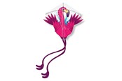 Ulkoleikit - Kites Ready 2 Fly - Pop-up Nylon Kite Flamingo - EZNY904FL