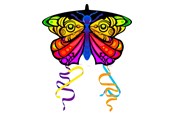 Ulkoleikit - Kites Ready 2 Fly - Pop-up Mini Nylon Kite Butterfly - EZNY6006