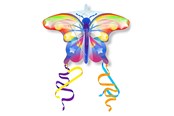 Ulkoleikit - Kites Ready 2 Fly - Pop-up Mini Nylon Kite Butterfly Rainbow - EZNY6004