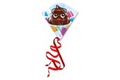 Ulkoleikit - Kites Ready 2 Fly - Kite Poopface - PL200PO