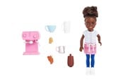 Nuket & tarvikkeet - Barbie Chelsea Can Be… Barista Doll And 7 Career-themed Accessories Including Coffee Maker - HKD95