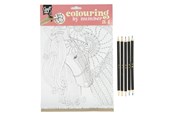 Luovat leikit - Creative Craft Group Color by Number with 5 colored pencils - CR5006/GE
