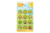 Luovat leikit - Creative Craft Group 3D Easter Stickers with Glitter 12pcs. - 810028