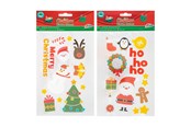 Lastenhuone - Creative Craft Group Christmas Window Stickers (Assorted) - 800037