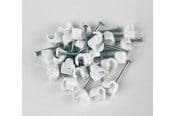 Muut kaapelit - Proove Cable clips 5mm 25-pack White - AV9025