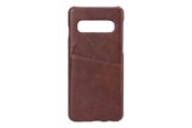 Puhelin - Kannet ja kotelot - ONSALA Mobilecover Brown Samsung S10 Creditcard Pocket - 588529