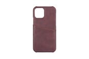 Puhelin - Kannet ja kotelot - ONSALA Mobile Cover Brown with Cardpocket iPhone 12 6.1" - 588555