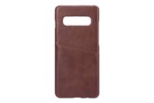 Puhelin - Kannet ja kotelot - ONSALA Mobilecover Brown Samsung S10 Plus Creditcard Pocket - 588531