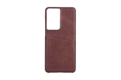 Puhelin - Kannet ja kotelot - ONSALA Mobile Cover Brown with Cardpocket Samsung  S21 Ultra /S30 Ultra  5G - 588573