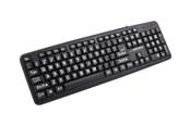 Näppäimistöt - Esperanza USB KEYBOARD WITH CAPITAL LETTERS FLORIDA - Näppäimistö - Musta - EK129