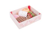 Puulelut - Bigjigs Wooden Box with Meat Products 9 pcs. - BJ474