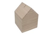 Puulelut - Playwood Piggy Bank House Paulownia Wood - sl228c