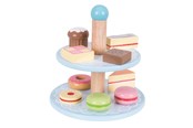 Puulelut - Bigjigs Wooden Etagere with Cakes - BJ621