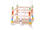 Ulkoleikit - Bigjigs Wooden Toddler Swing - BJ771