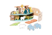 Rakennussarjat - Classic World Wooden Noah's Ark Boat Building Set with Animals 16dlg. - 20188
