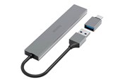 USB hub - Hama 00200141 interface hub USB hub - 4 porttia - USB 3.1 - Harmaa - 00200141