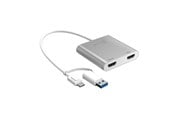Näyttökaapeli - j5create USB-C to Dual HDMI - 20cm - JCA365-N