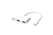 Telakointiasemat - j5create 3-1in-1 USB-C Multi Dock (with 100W PD) - JCA379EW-N