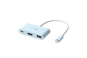 Telakointiasemat - j5create 3-1in-1 USB-C Multi Dock (with 100W PD) - JCA379EC-N
