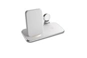 Puhelin - Adapterit & Laturit - ZENS 4 in 1 Stand+Watch Wireless Charger Aluminium - White - ZEDC15W/00